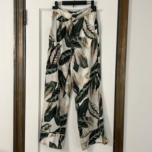 Great Jones palm tree print silk pants